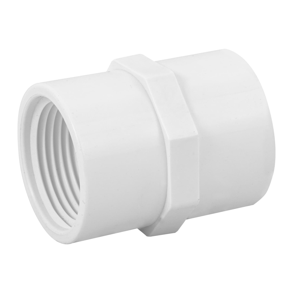 Adaptador hembra de PVC 1', Foset PVC-603