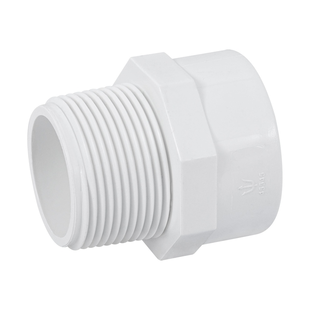 Adaptador macho de PVC de 1-1/4', Foset PVC-614