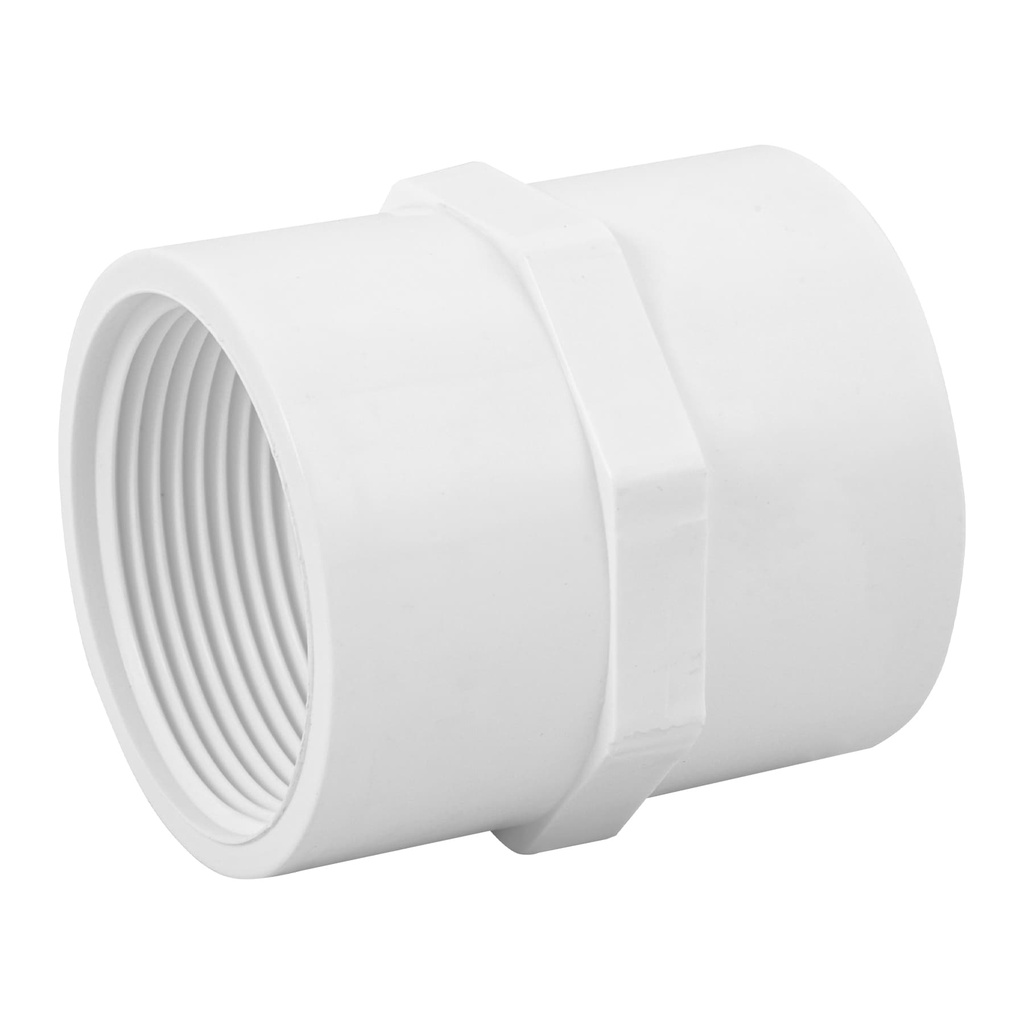 Adaptador hembra de PVC 1-1/2', Foset PVC-605