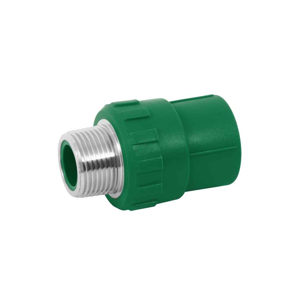 Adaptador PPR 3/4' macho con inserto metálico, Foset CV-612