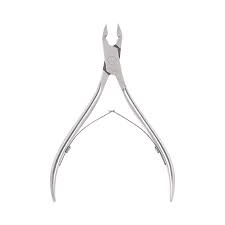 Alicate para manicure 4' cabeza recta, punta mediana, PRETUL UNA-241P