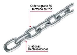 3 metros de cadena galvanizada de 1/4', FIERO CAGA-1/4A3