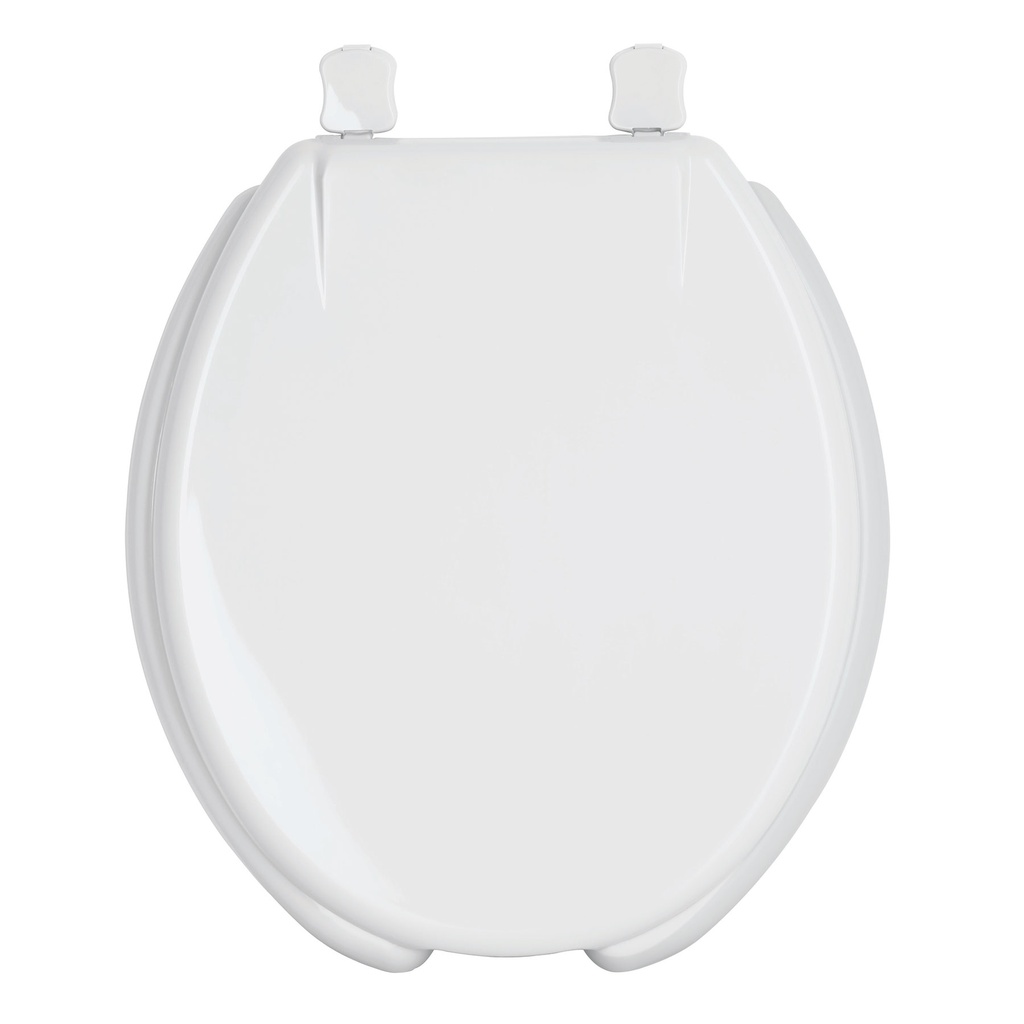 Asiento redondo con tapa para WC, abierto, blanco, FOSET AWC-40B