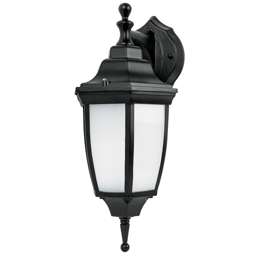 Arbotante de LED 8 W tipo farol suspendido negro, Volteck ARB-103L