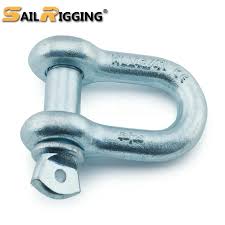 1/2 pulgadas WLL 2 T Galv galvanizado d grillete en forma de U de cadena grillete