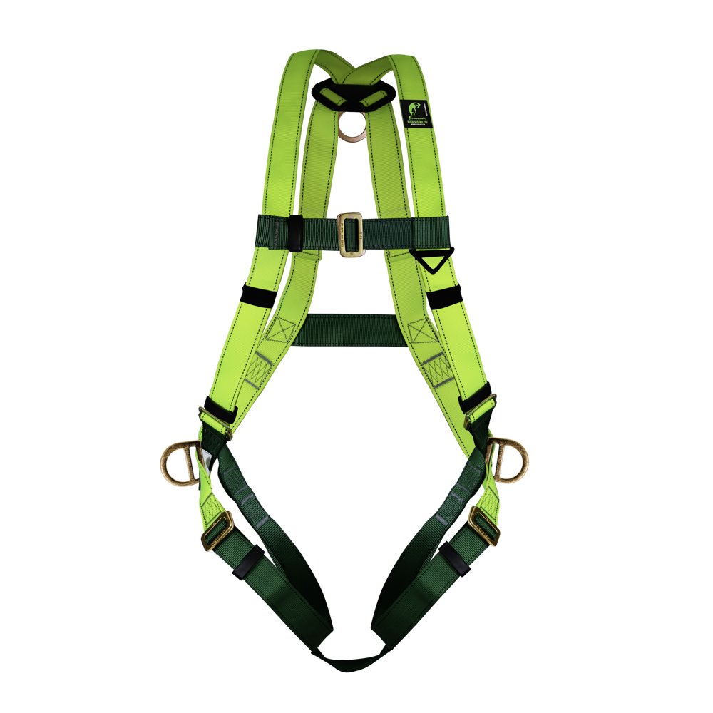 Arnés de cuerpo completo con anillos “D” en espalda y costados.