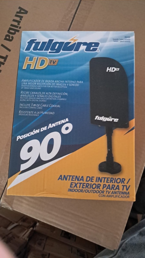 ANTENA DE INTERIOR / EXTERIOR PARA TV FULGORE