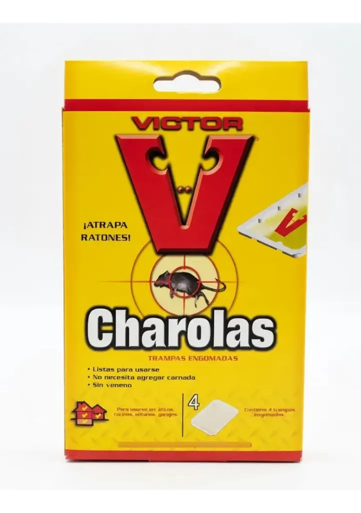 4 Trampas Pegajosas En Charola Para Rata