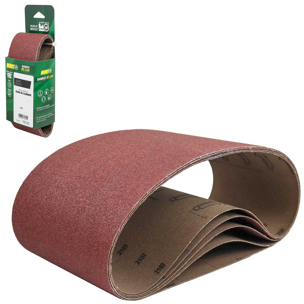 BANDA  MIMS OXIDO DE ALUMINIO 522X 6" X 48" G60 ALGODON SEMI-ABIERTO (Precio x Pza - Caja c/15 pzs)