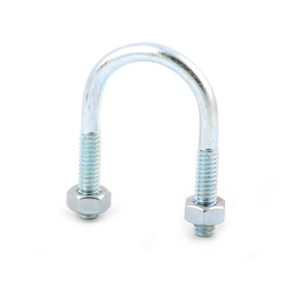 ABRAZADERA TIPO "U" C/TUERCAS GALV. P/TUBO DE 3" ROSCA DE 1/2" (Precio x Pza - Caja c/10 pzas)