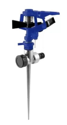 ASPERSOR DE PLASTICO CON ESTACA DE METAL 1 VIA