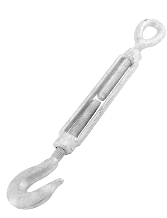 TENSOR GANCHO-ARGOLLA 1" X 12"DE ACERO FORJADO