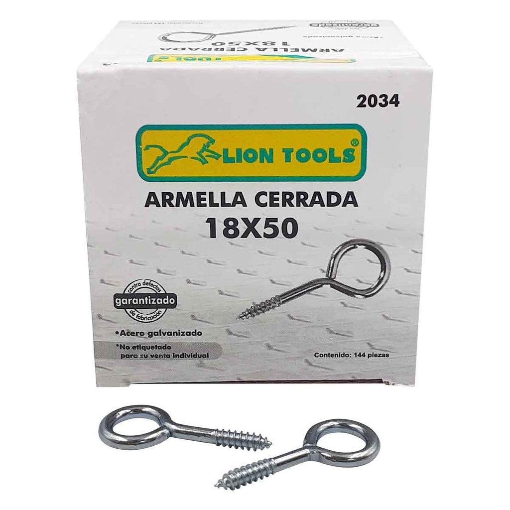 ARMELLA CERRADA 18 X 50 CAJA 144 PZS LION TOOLS