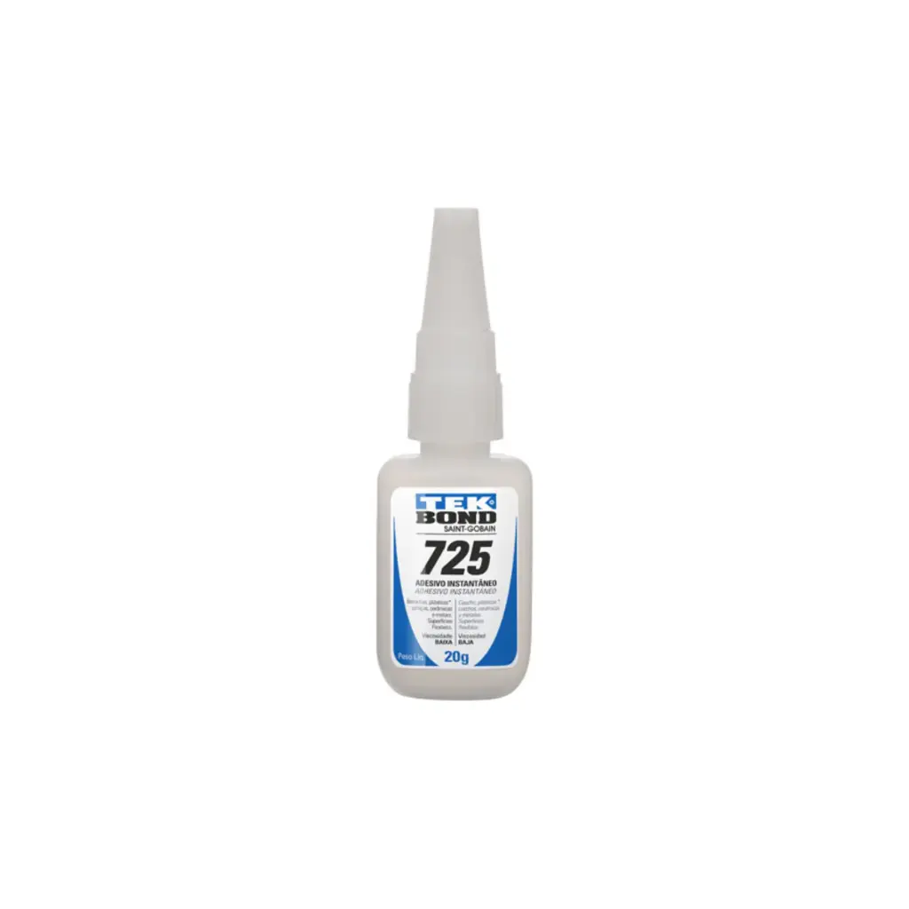Adhesivo instantáneo 725 Tekbond 20g tubo aplicador A