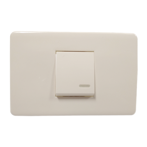 [8840911] APAGADOR SENCILLO CON PLACA MARFIL 36 mm10 A  250 V