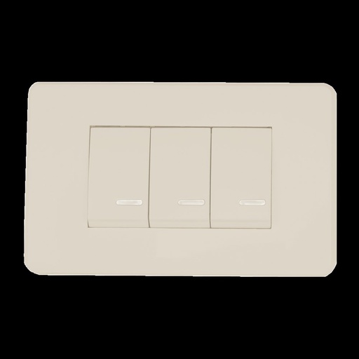 [8840961] 2 APAGADORES SENCILLOS Y 1 ESCALERA CON PLACA MARFIL 24 mm