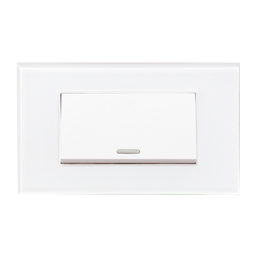 [8842911] APAGADOR ESCALERA CON PLACA DE ACRILICO BLANCA 72MM