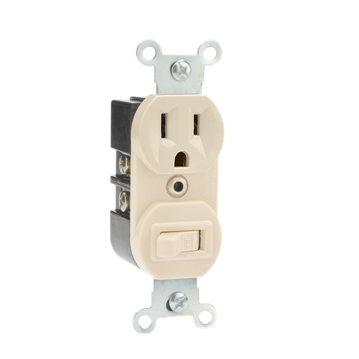 [8840101] APAGADOR CON CONTACTO ATERRIZADO MARFIL