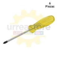 [9687] 9687 Destornillador ámbar redondo Phillips # 2 1/4″ x 6 Urrea 