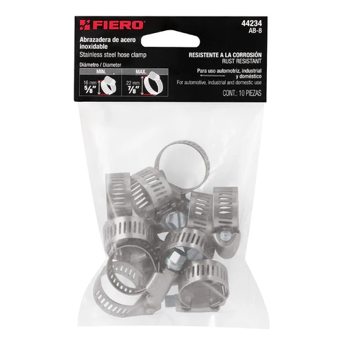 [BAI No.8] Abrazadera de Acero Inox No. 8