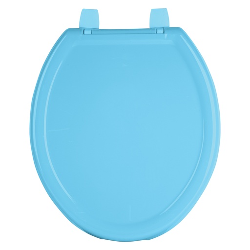 [40243] Asiento redondo ligero con tapa para WC, azul, FOSET BASIC AWC-35Z