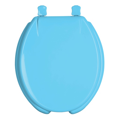 [47034] Asiento redondo con tapa para WC, abierto, azul, FOSET AWC-40Z