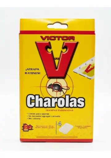 [M772] 4 Trampas Pegajosas En Charola Para Rata