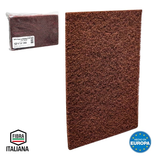 [LW-2510] ALMOHADILLA DE FIBRA COLOR MARRON WESTON PLUS 6" X 9" (PRECIO X PIEZA - BOLSA C/10)