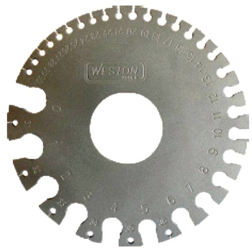 [STW-4808] "GAUGE/CALIBRADOR P/ALAMBRES 0 - 36 (0.3125""- 0.007""),"