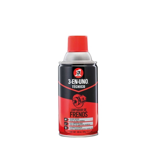 [WD-520402] 3-EN-UNO TECNICO LIMPIADOR DE FRENOS 300ML