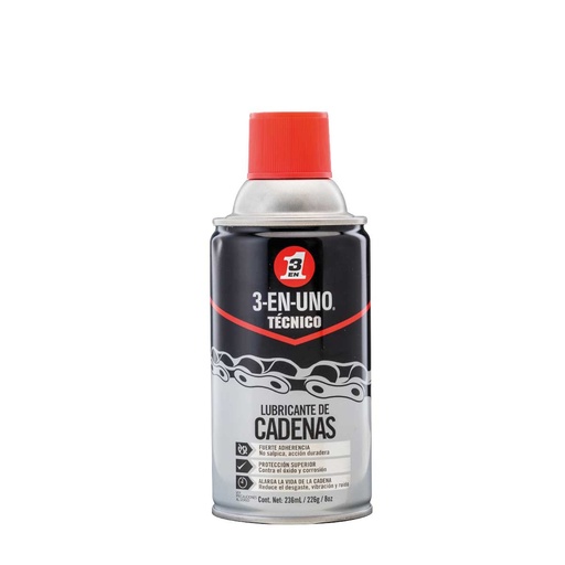 [WD-520419] 3-EN-UNO TECNICO LUBRICANTE DE CADENAS 8OZ