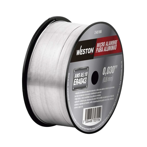 [Z-65167] "MICRO ALAMBRE P/ALUMINIO 4043 .035"" (.5KG)"