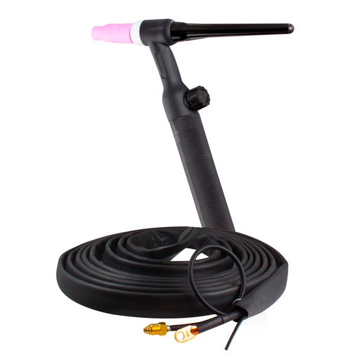 [Z-68055] ANTORCHA TIG S26 C/VALVULA C/SWITCH 25FT, FLEXIBLE C/2 CABLES WP-26FV-25-CS