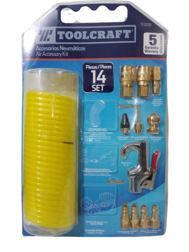 [TC2029] ACCESORIOS NEUMATICOS JUEGO 14 PIEZAS