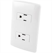 [FU1327] CONTACTO DOBLE ATERRIZADO GFCI PARA PLACA PLASTICA