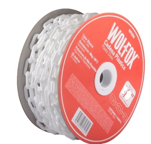[WF9358] CADENA PLASTICA BLANCA 5/16"25M