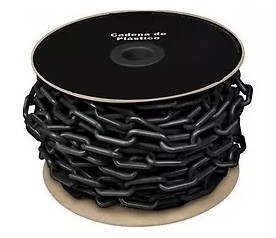 [WF9361] CADENA PLASTICA NEGRA 5/16"25M