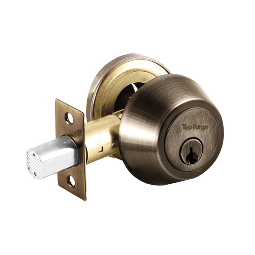 [PF0093] CERROJO CILINDRO MARIPOSA LATON ANTIGUO