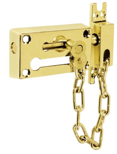 [PF0206] PASADOR CON CADENA LATON PULIDO