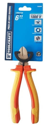 [TC6096] PINZA DE CORTE DIAGONAL 6" RESISTENTE A 1000V