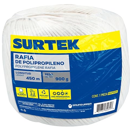 [RAF001] 710774-Rafia poliprop blca 2.2 g/m