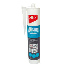 [0779-0179   5800014] AFIX SILICON BAÑOS Y COCINAS  BCO.270gr